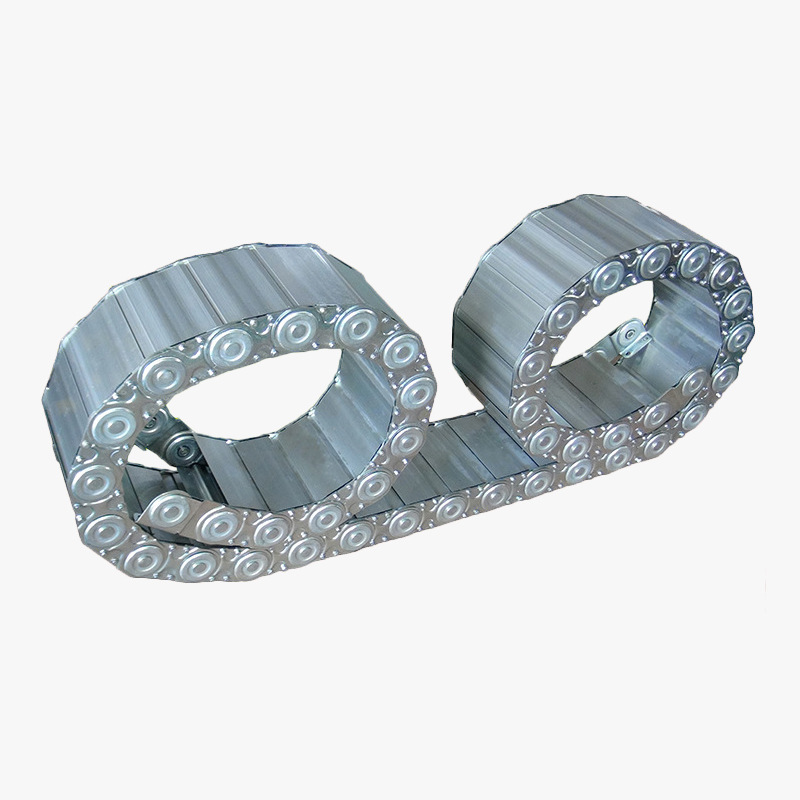 批發(fā)定做鋼鋁拖鏈 全封閉鋼制拖鏈廠(chǎng)家直供 防油耐磨穿線(xiàn)坦克鏈